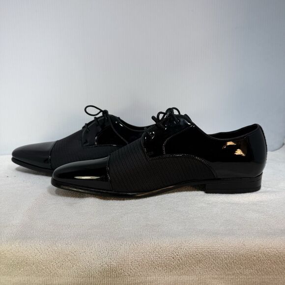Stacy Adams Other - Stacy Adams Pharoah Cap Toe Oxford Shoes Wedding Prom Black Size 14 Wide